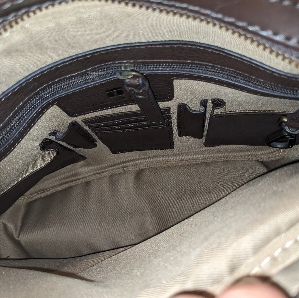 Trafalgar Brown Leather Laptop Bag Work Bag